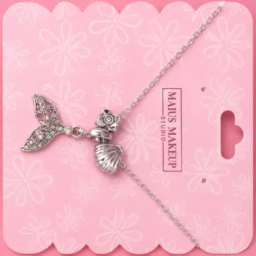 MAJUS COLLAR PLATEADO SIRENA