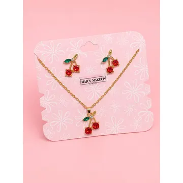 MAJUS SET COLLAR+ ARETES DORADO