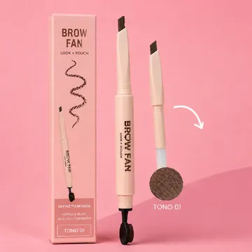 MAJUS LAPIZ RETRACTIL PARA CEJAS BROW FAN
